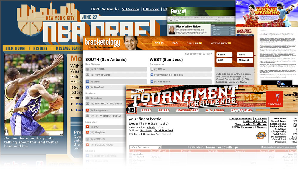 ESPN EXPN Page 2 and Fantasy original sections