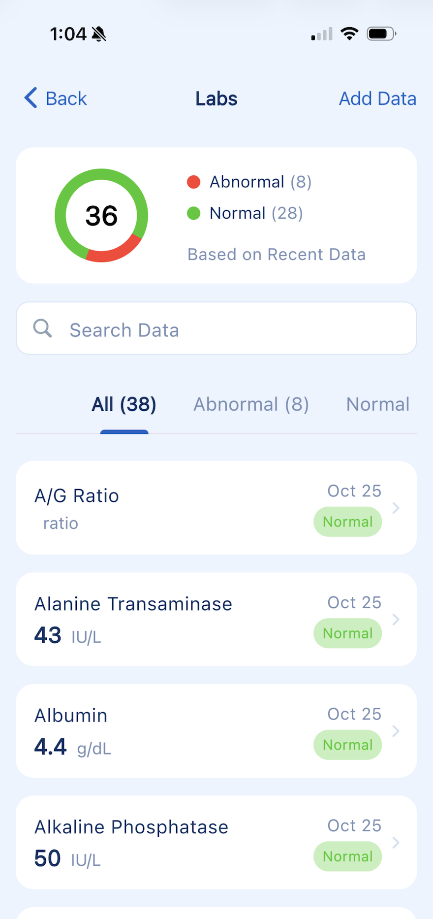Kyla Labs overview screen
