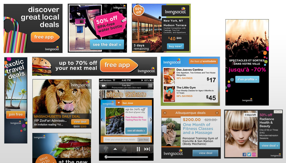 LivingSocial - ad creative and growth campaigns